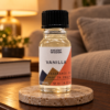 Duftöl Vanille – 10 ml in einer warm beleuchteten Wohnszene