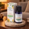 Pflanzenbasiertes Aromaöl – Süßer Weihrauch in einer warm beleuchteten Wohnszene