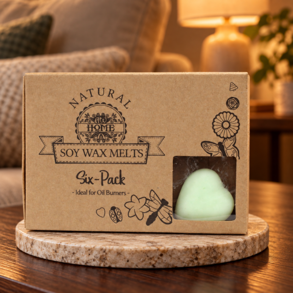 Wax Melts Frische Wassermelone – 6er-Geschenkset in einer warm beleuchteten Wohnszene