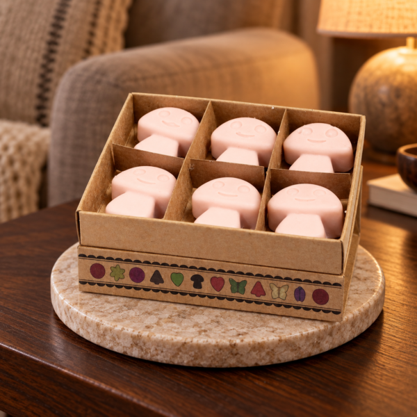 Wax Melts Old Ginger – 6er-Geschenkset in einer warm beleuchteten Wohnszene