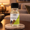 Duftöl Zitrone & Limette – 10 ml in einer warm beleuchteten Wohnszene